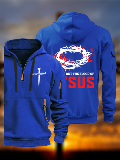 Nothing But The Blood Of Jesus Jesus God Christian Zipper Hoodies
