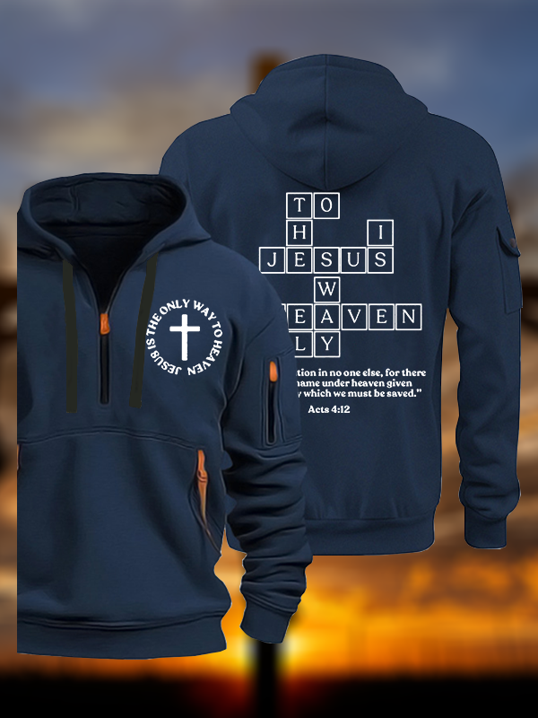 Jesus Is The Only Way To Heaven Jesus God Christian Zipper Hoodies