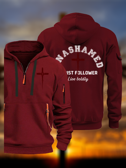 Unashamed Christ Follower Jesus God Christian Zipper Hoodies
