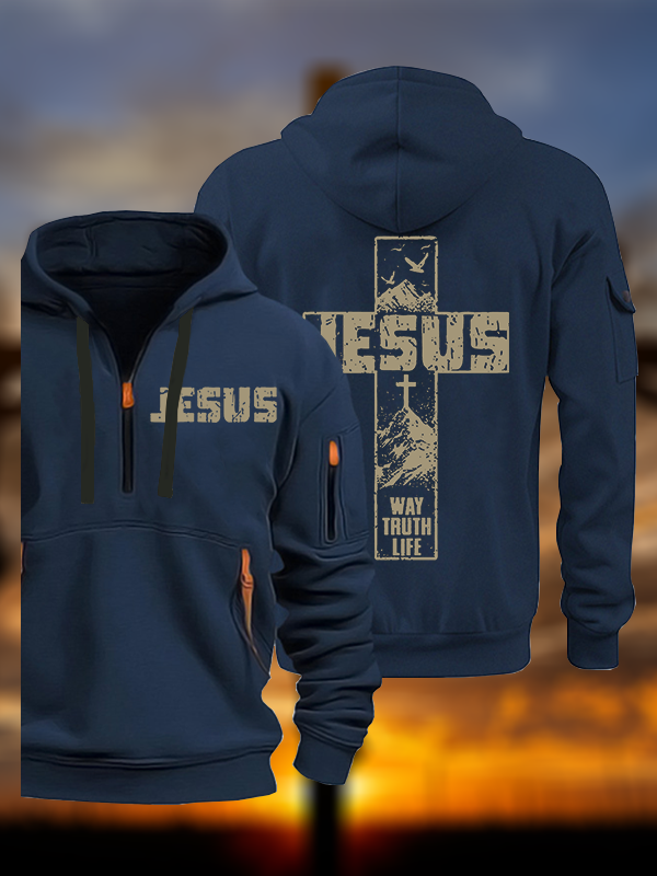 The Way, The Truth, The Life Jesus God Christian Zipper Hoodies