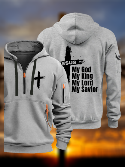 My God My King My Lord My Savior Jesus God Christian Zipper Hoodies