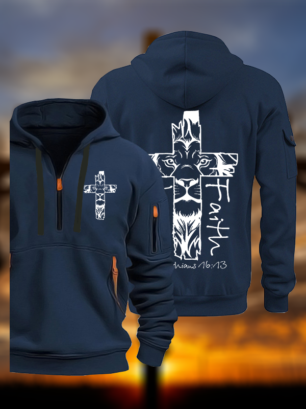 Man Of Faith Jesus God Christian Zipper Hoodies