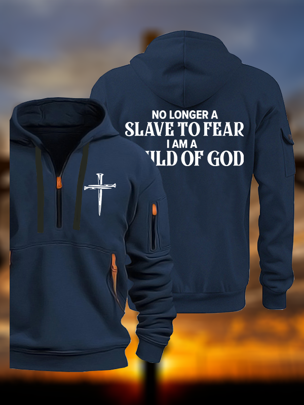 No Longer A Slave To Fear Jesus God Christian Zipper Hoodies