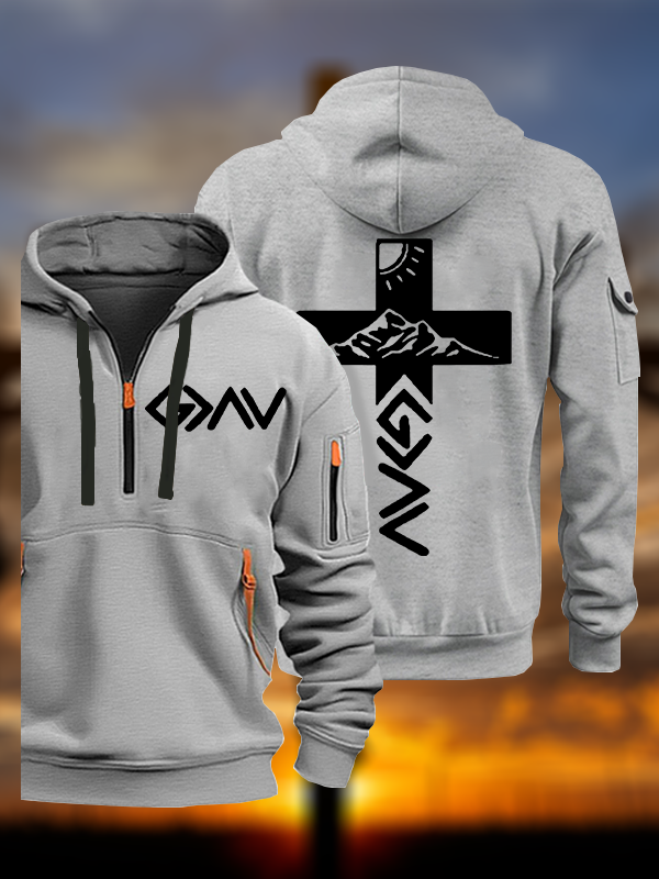 God is Greater than the Highs & Lows Jesus God Christian Zipper Hoodies