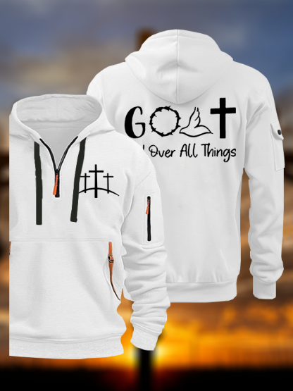 GOAT - God Over All Things  Jesus God Christian Zipper Hoodies