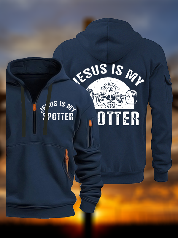 Jesus Is My Spotter Jesus God Christian Zipper Hoodies