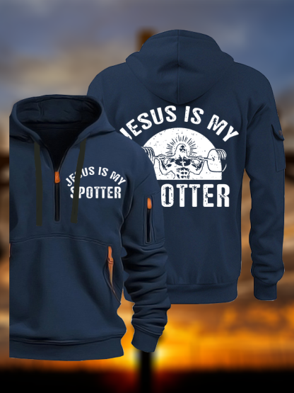 Jesus Is My Spotter Jesus God Christian Zipper Hoodies