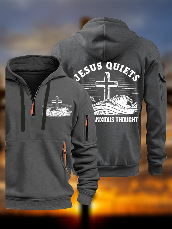 Jesus Quiets Every Anxious Thought  Jesus God Christian Zipper Hoodies