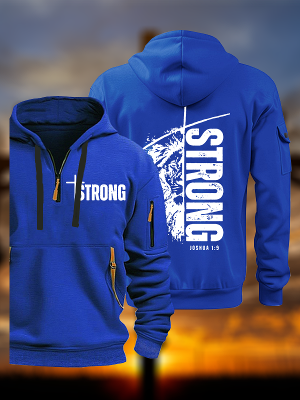 Strong Lion of Judah Jesus God Christian Zipper Hoodies