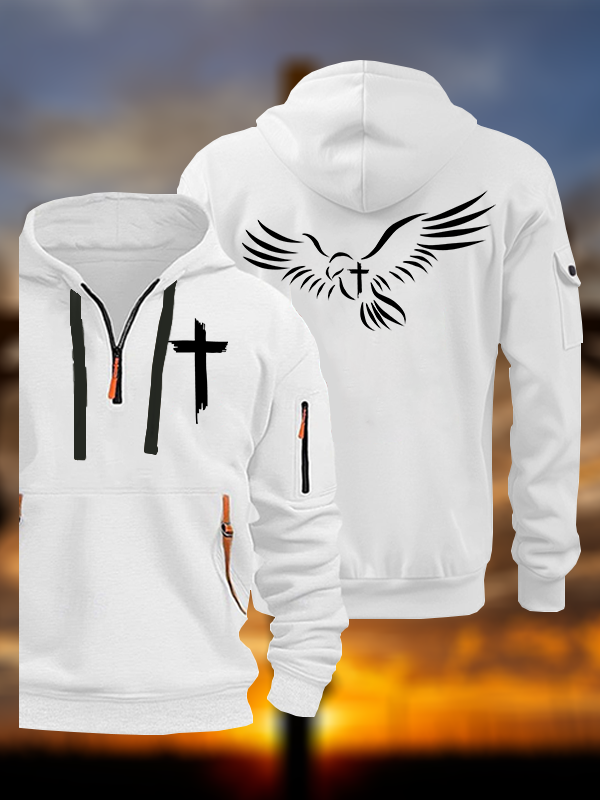 Wings Like Eagles Jesus God Christian Zipper Hoodies