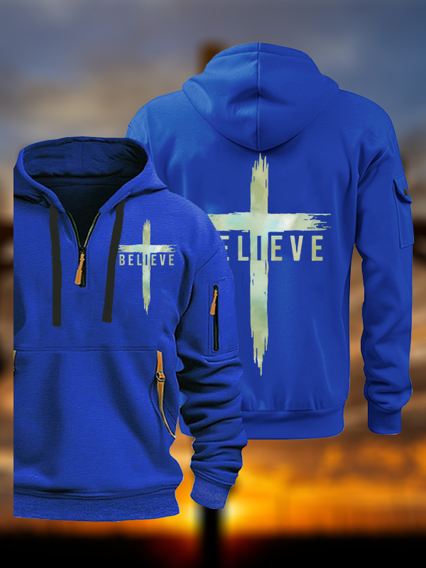 Believe Jesus God Christian Zipper Hoodies