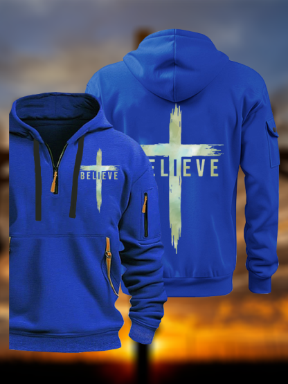 Believe Jesus God Christian Zipper Hoodies