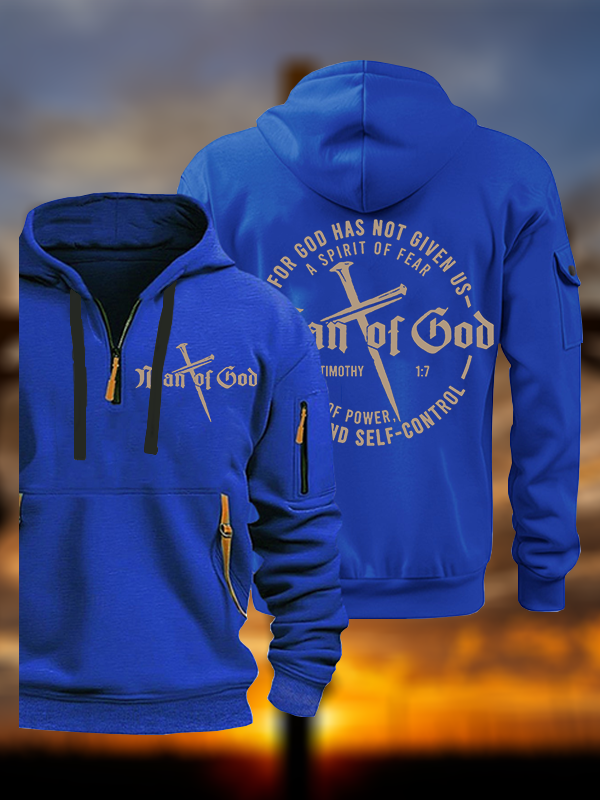 Man of God Jesus God Christian Zipper Hoodies