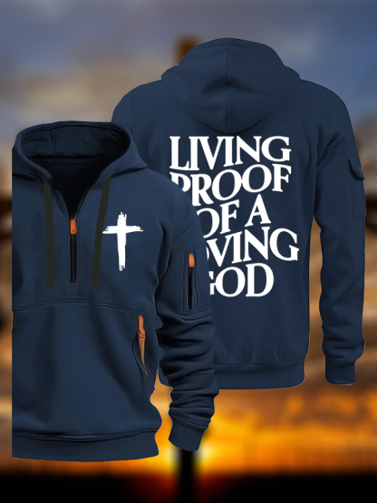 Living Proof Of A Loving God  Jesus God Christian Zipper Hoodies