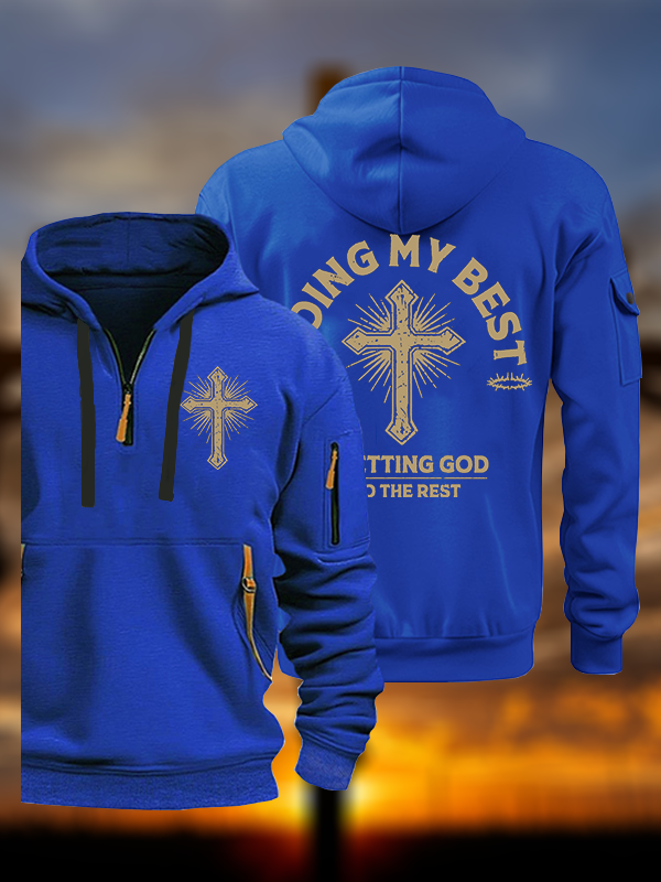 Let God Do The Rest  Jesus God Christian Zipper Hoodies