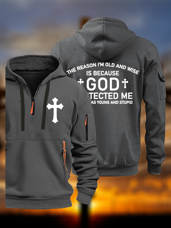 God Protected Me  Jesus God Christian Zipper Hoodies