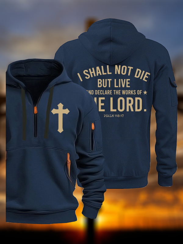 I Shall Not Die but Live Jesus God Christian Zipper Hoodies
