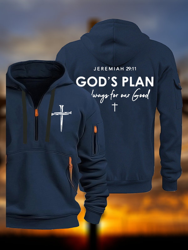 God's Plan is Always for Our Good  Jesus God Christian Zipper Hoodies