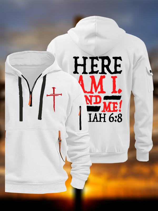 Isaiah 6:8 Send Me! Jesus God Christian Zipper Hoodies