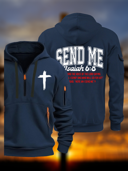 Send Me Isaiah 6:8 Jesus God Christian Zipper Hoodies