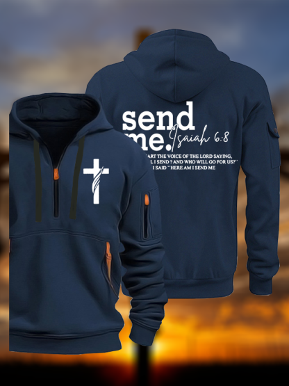 Send Me Isaiah 6:8 Jesus God Christian Zipper Hoodies