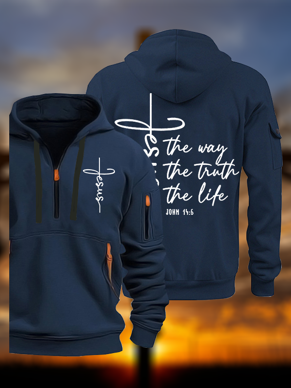 Jesus The Way Truth Life Jesus God Christian Zipper Hoodies