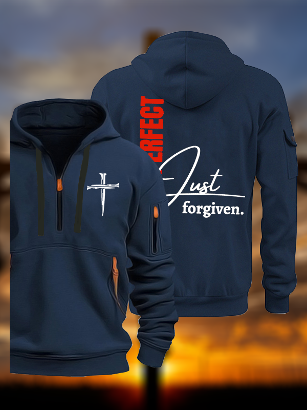 Not Perfect Just Forgiven Jesus God Christian Zipper Hoodies