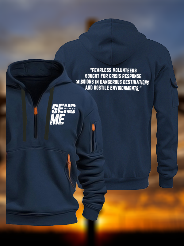 SEND ME - Isaiah 6:8  Jesus God Christian Zipper Hoodies