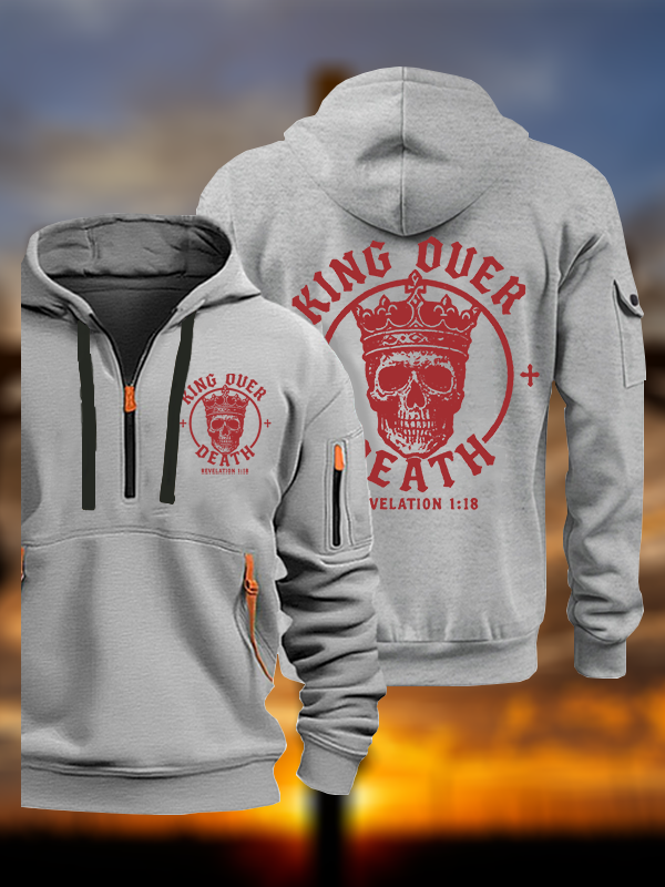 King Over Death Jesus God Christian Zipper Hoodies