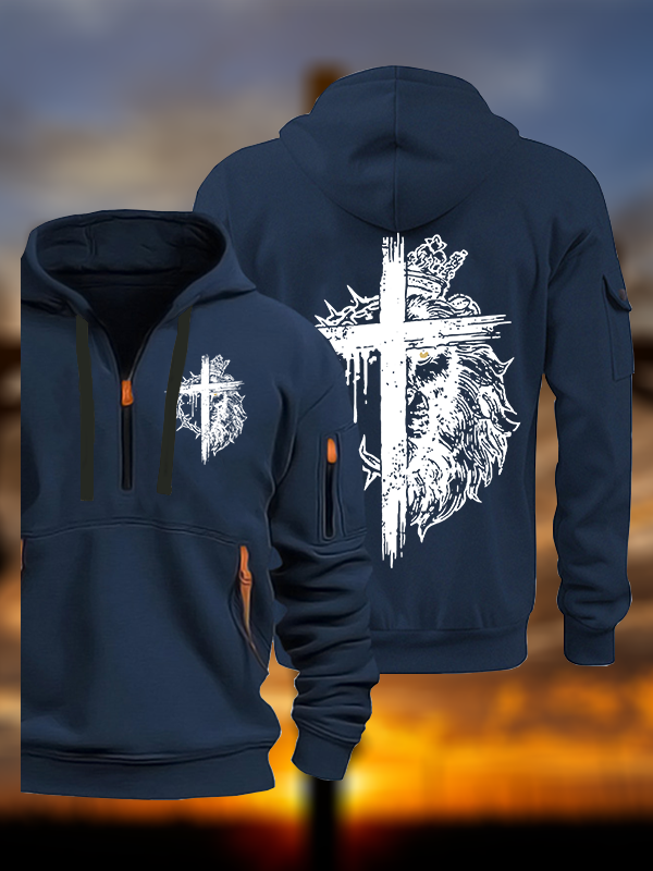 Lion of Judah Jesus God Christian Zipper Hoodies