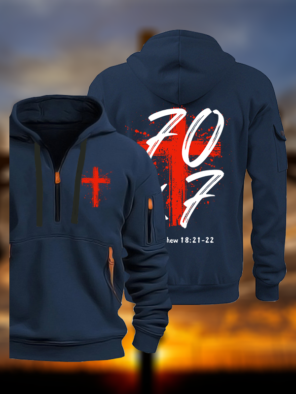 Matthew 18:21-22 Jesus God Christian Zipper Hoodies