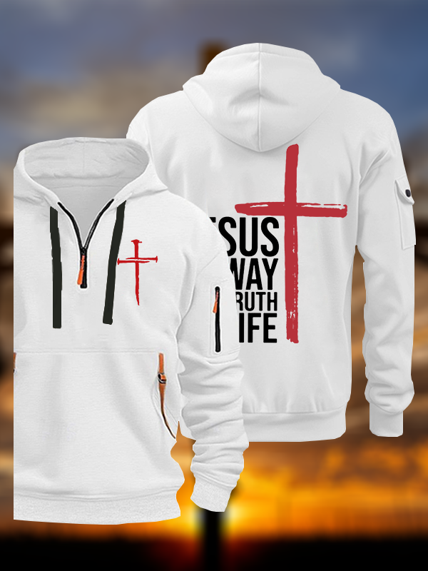 Jesus The Way Truth Life Jesus God Christian Zipper Hoodies