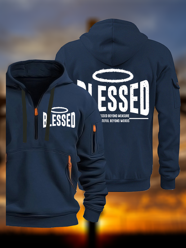 Blessed Jesus God Christian Zipper Hoodies