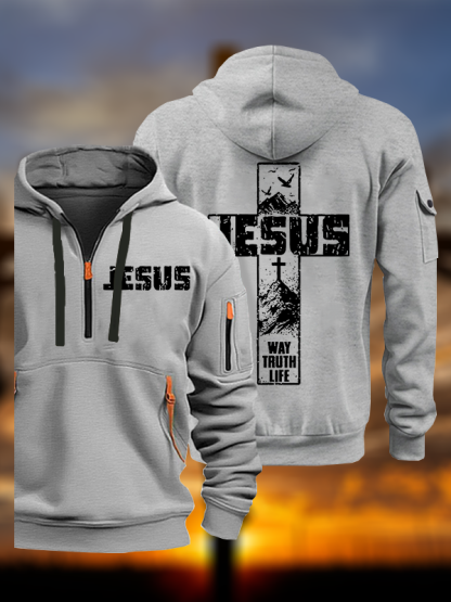 The Way, The Truth, The Life Jesus God Christian Zipper Hoodies