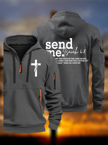 Send Me Isaiah 6:8 Jesus God Christian Zipper Hoodies
