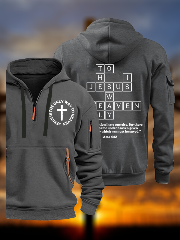 Jesus Is The Only Way To Heaven Jesus God Christian Zipper Hoodies