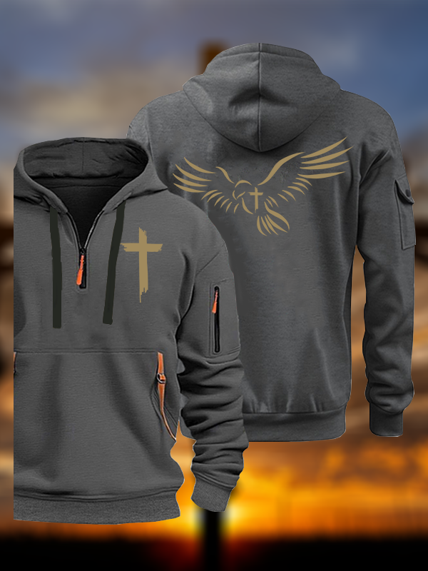 Wings Like Eagles Jesus God Christian Zipper Hoodies