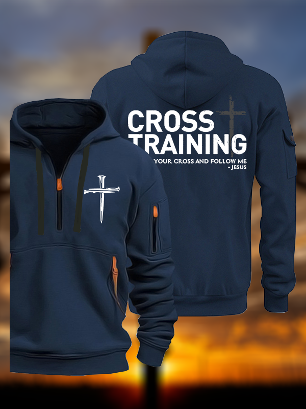 Cross Training Jesus God Christian Zipper Hoodies