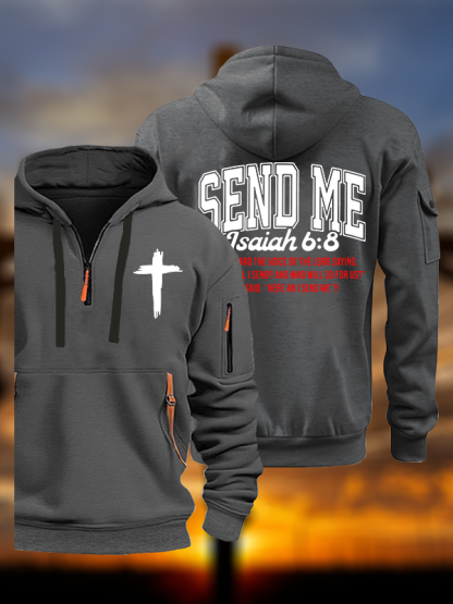 Send Me Isaiah 6:8 Jesus God Christian Zipper Hoodies
