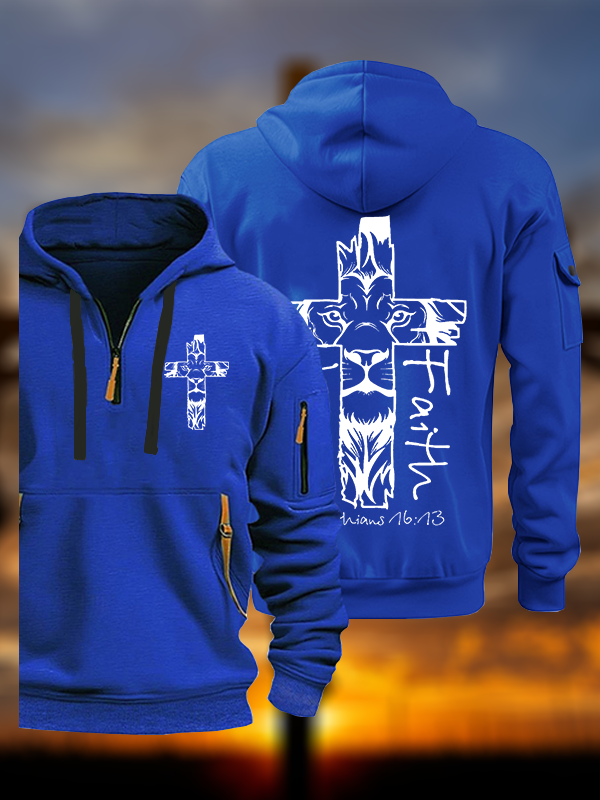 Man Of Faith Jesus God Christian Zipper Hoodies