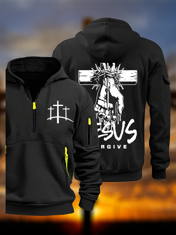 Jesus Forgive Jesus God Christian Zipper Hoodies