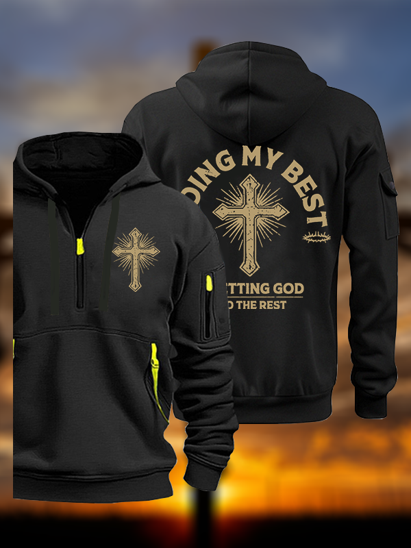 Let God Do The Rest  Jesus God Christian Zipper Hoodies
