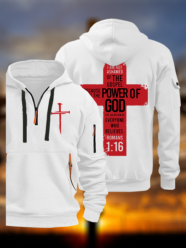 Romans 1 ：16 Jesus God Christian Zipper Hoodies