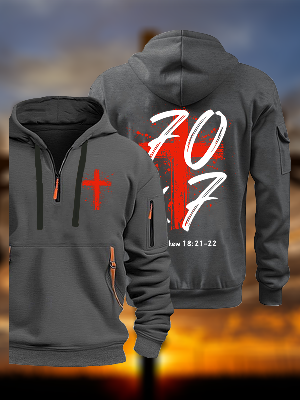 Matthew 18:21-22 Jesus God Christian Zipper Hoodies