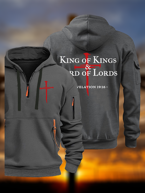 King of kings & Lord of Lords Jesus God Christian Zipper Hoodies