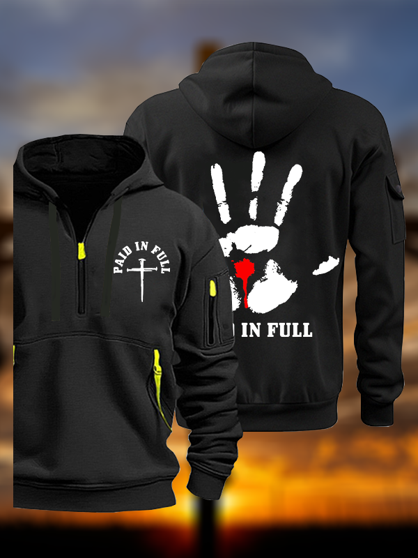 Paid In Full Jesus God Christian Zipper Hoodies