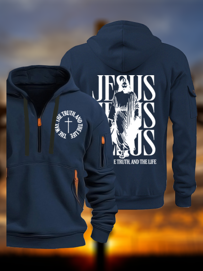 Jesus The Way The Truth And The Life  Jesus God Christian Zipper Hoodies