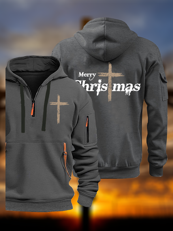 Merry Chrismas  Jesus God Christian Zipper Hoodies