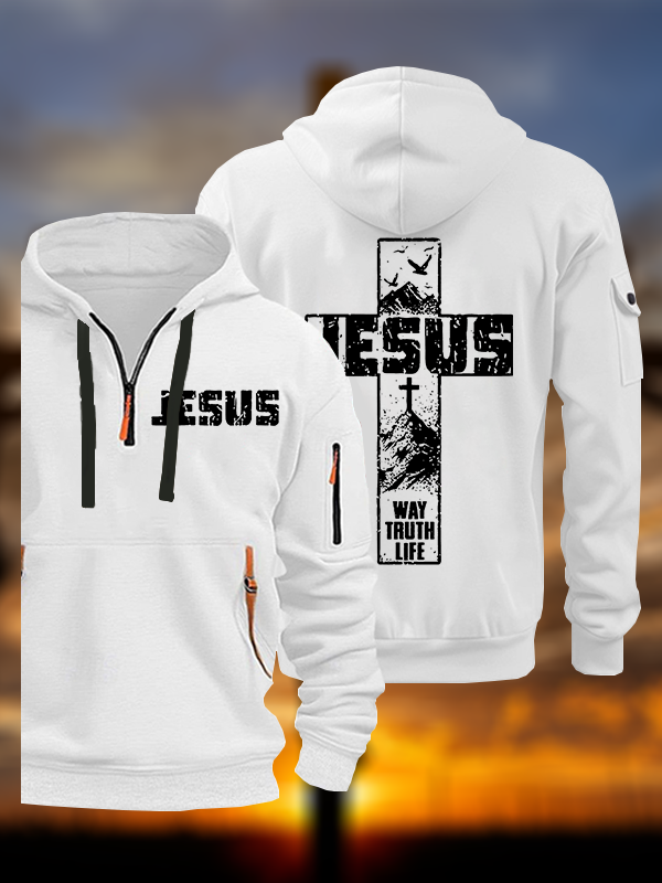 The Way, The Truth, The Life Jesus God Christian Zipper Hoodies