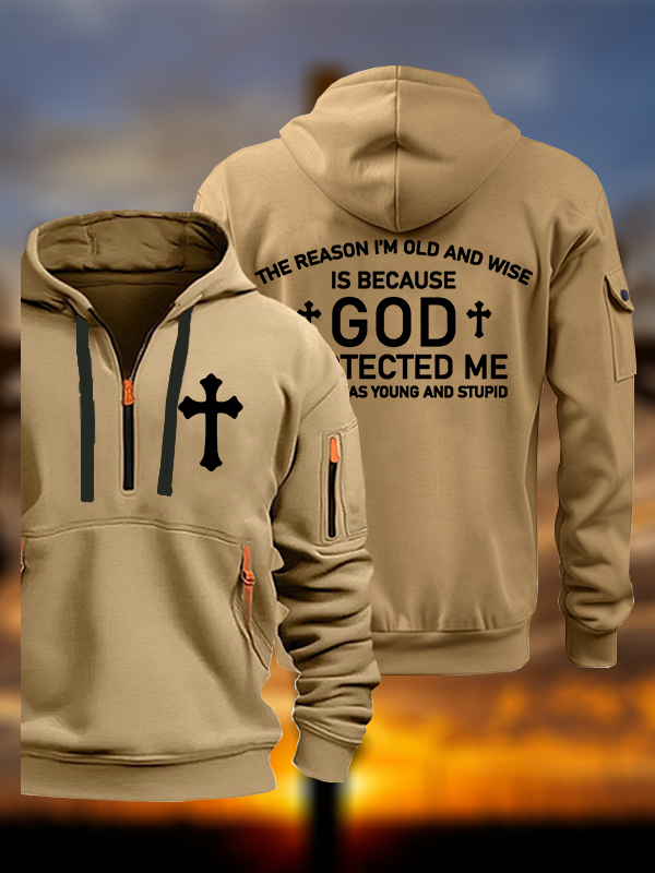 God Protected Me  Jesus God Christian Zipper Hoodies